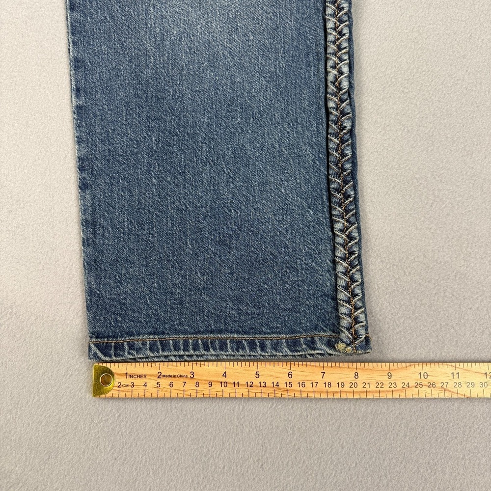 Express Womens Size 16 Wide Leg Cropped Jeans Medium Wash Braided Side Trim NWT - Picture 12 of 12